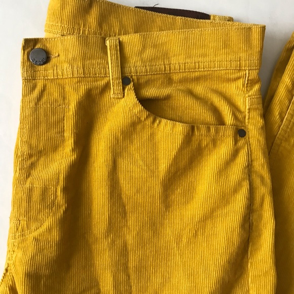 Men’s DIESEL 55DSL Pyrons Slim Skinny mustard colour corduroy pants. Size 33. - Picture 6 of 16